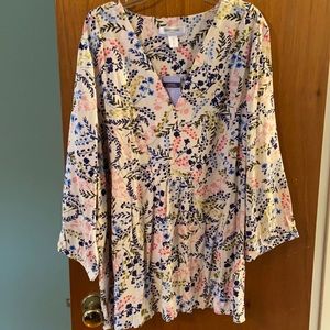 NWOT XL Motherhood Maternity Floral Nursing Top